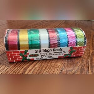 Vintage Unopened Cleo Ribbon Reels Gift Package Ribbons
